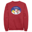 Men's Pokemon Christmas Happy Holidays Snowman  Adult Sweatshirt