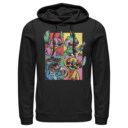 Men's Lilo & Stitch Retro Panel  Adult Pull Over Hoodie
