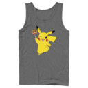 Men's Pokemon Halloween Pikachu Jack-O'-Lantern Caramel Apple  Adult Tank Top