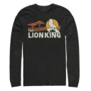 Men's Lion King Classic Pride Lands  Adult Long Sleeve Shirt