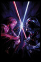Men's Star Wars: Obi-Wan Kenobi Vader vs Kenobi Artistic Lightsaber Duel  Adult T-Shirt