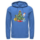 Men's Pokemon Christmas Tree Friends  Adult Pull Over Hoodie