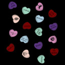 Men's Disney Villains Valentine's Day Candy Hearts  Adult T-Shirt