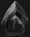 Men's Zack Snyder Justice League Aquaman Silver Logo  Adult Long Sleeve Shirt