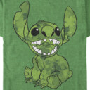 Men's Lilo & Stitch Four-Leaf Clover Fill  Adult T-Shirt
