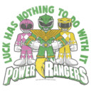 Men's Power Rangers St. Patrick's Day Luck has Nothing to do with It  Adult T-Shirt