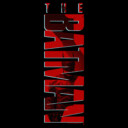 Men's The Batman Red Vertical Silhouette Logo  Adult T-Shirt