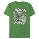Men's Star Wars Yoda St. Patrick's Day Pinch Proof  Adult T-Shirt