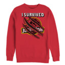 Men's Jurassic Park I Survived Scratch  Adult Sweatshirt