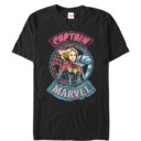 Men's Marvel Captain Marvel Hero Patch  Adult T-Shirt