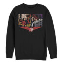 Men's Marvel Captain Marvel Higher Comic Scenes  Adult Sweatshirt