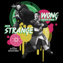 Men's Marvel Doctor Strange in the Multiverse of Madness Strange and Wong Paint Splatter  Adult T-Shirt