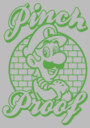 Men's Nintendo Super Mario St. Patrick's Day Pinch Proof Luigi  Adult T-Shirt