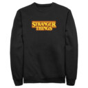 Men's Stranger Things Orange Logo  Adult Sweatshirt