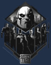 Men's Zack Snyder Justice League Darkseid Group Shot  Adult Long Sleeve Shirt