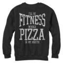 Women's CHIN UP Fitness Whole Pizza  Adult Sweatshirt