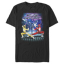 Men's Power Rangers Retro Lightning Morphin Time  Adult T-Shirt
