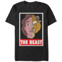 Men's Beauty and the Beast Face Off  Adult T-Shirt