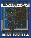 Men's Pokemon Ready to Battle Retro Grid  Adult T-Shirt