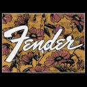 Men's Fender Floral Wallpaper Logo  Adult T-Shirt