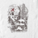 Men's Pirates of the Caribbean: Curse of the Black Pearl Jack Sparrow Distressed Skull Poster  Adult T-Shirt