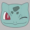 Men's Pokemon Bulbasaur Wink Face  Adult Pull Over Hoodie