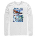 Men's Avatar: The Way of Water Watercolor Air and Sea Creatures Logo  Adult Long Sleeve Shirt
