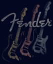 Men's Fender Triple Fret Logo  Adult T-Shirt