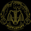 Men's Harry Potter Hufflepuff House Emblem  Adult T-Shirt