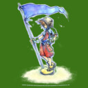 Men's Kingdom Hearts 1 Flags of the Kingdom  Adult T-Shirt