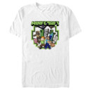 Men's Minecraft Steve and Alex Group Shot  Adult T-Shirt