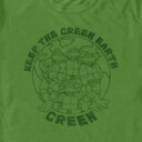 Men's Teenage Mutant Ninja Turtles Keep the Earth Green  Adult T-Shirt