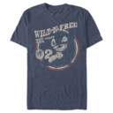 Men's Lilo & Stitch Wild and Free Distressed  Adult T-Shirt