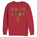 Men's Marvel Christmas Gingerbread Cookie Avengers  Adult Sweatshirt