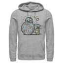 Men's Star Wars: The Rise of Skywalker Droid Cuties  Adult Pull Over Hoodie