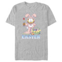 Men's Garfield Happy Easter Bunny Ears Cat  Adult T-Shirt