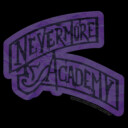 Men's Wednesday Nevermore Academy Sign  Adult T-Shirt