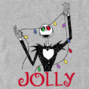 Men's The Nightmare Before Christmas Jack Jolly Christmas Lights  Adult T-Shirt