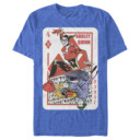 Men's Batman Harley Quinn Joker Poker Card  Adult T-Shirt
