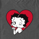 Men's Betty Boop Wink Heart  Adult T-Shirt