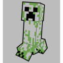 Men's Minecraft Creeper Creepin' Large  Adult T-Shirt
