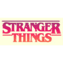 Men's Stranger Things Pink Logo  Adult T-Shirt