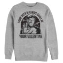 Men's Star Trek Spock Always Shall Be Valentine  Adult Sweatshirt