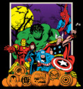 Men's Marvel Halloween Avengers Scene  Adult Pull Over Hoodie
