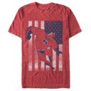 Men's The Incredibles American Flag Bob Parr  Adult T-Shirt