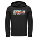 Men's Superman Logo Ripped Paper  Adult Pull Over Hoodie