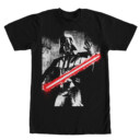Men's Star Wars Darth Vader Lightsaber Grayscale  Adult T-Shirt