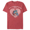 Men's Batman Valentine's Day All the Clues Lead to You  Adult T-Shirt
