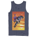 Men's Superman Wonder Woman Kiss  Adult Tank Top