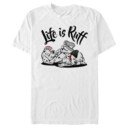 Men's One Hundred and One Dalmatians Life is Ruff  Adult T-Shirt